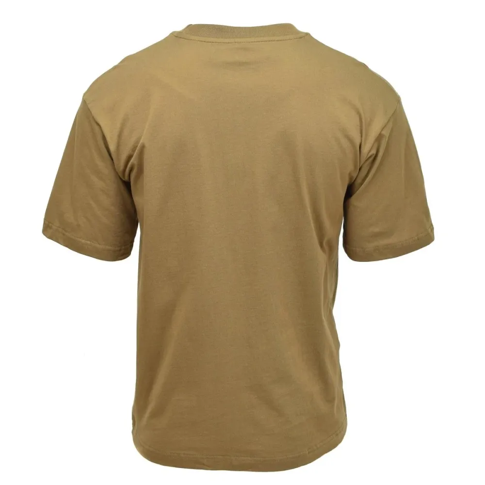 T-shirt de style militaire américain MFH, sous-vêtement robuste, érien et respirant, coyote