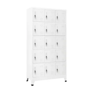 Armoire à casiers Gris net 90x40x180 cm Acier