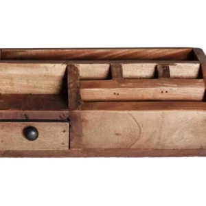 Caisse en Bois de Acajou rouge, de couleur Marron, 27x17x10 cm