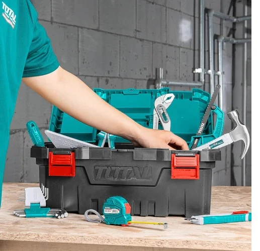 Boite outils - caisse de rangement plastique - 17" - 43.6cm pour le Télétravail