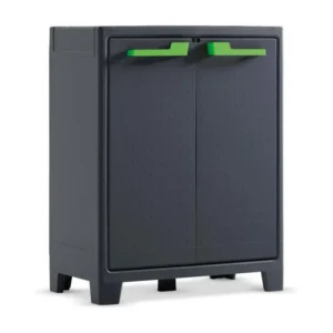 Professionnel Haute Capacité Armoire de rangement basse Moby Gris graphite 100 cm