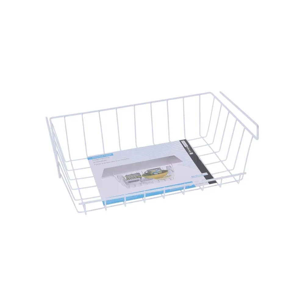 Storage Solutions Undershelf Basket Blanc pur