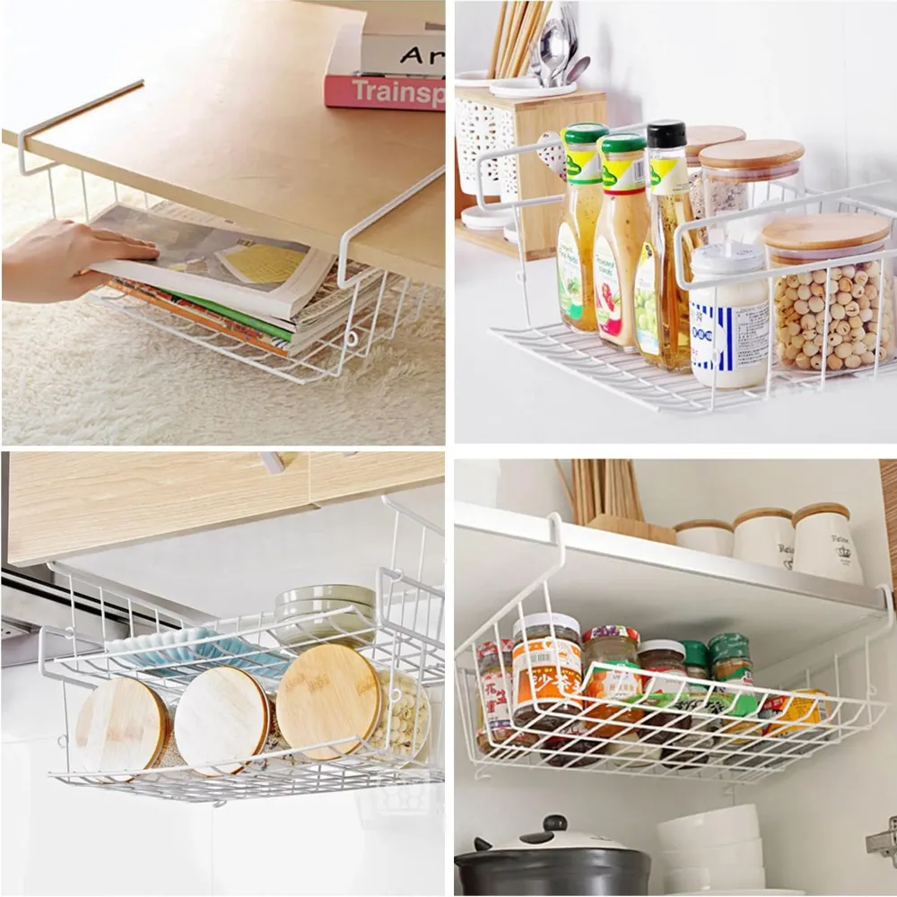 Storage Solutions Undershelf Basket Blanc pur