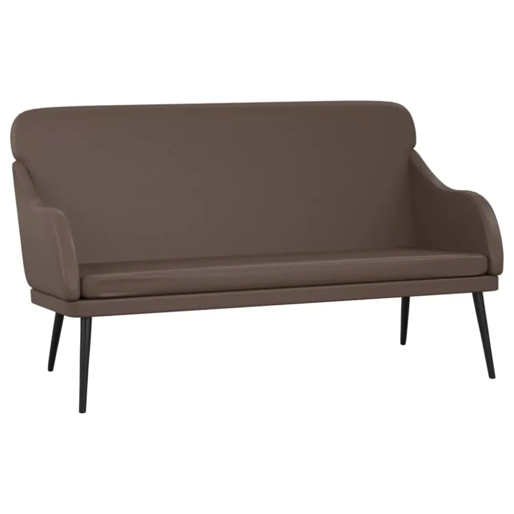 Banc banquette marron 110 x 76 x 80 cm synthétique 02_0010636