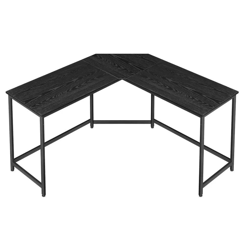 Bureau d’angle table en forme de L pour travailler et réviser 149 x 149 x 76 cm bureau à domicile gain d'espace montage si...