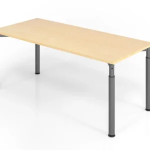 Bureau Hammerbacher YS19 180 x 80 cm plateau : érable épaisseur 25 mm chant fort en ABS forme rectangulaire graphite VYS19...