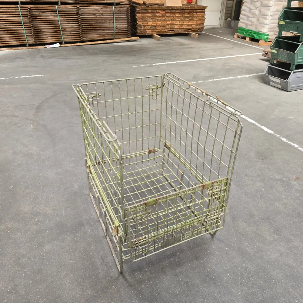 Caisse palette grillagée pliable - 800 x 600 x 830 mm