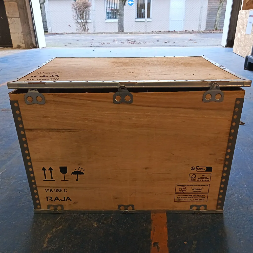 Caisse de transport contreplaqué - 595 x 395 x 410 mm