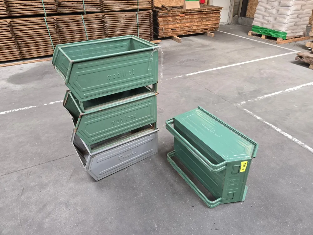 Caissette métallique empilable - 700 x 450 x 400 mm