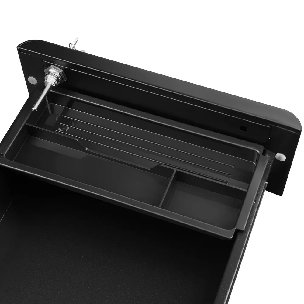Caisson de bureau placard de rangement mobile avec roulettes et serrure pour documents et dossier suspendu avec 3 tiroirs...