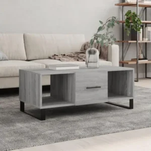 Carnet de reçus Table basse sonoma gris 102x50x40 cm bois d'ingénierie