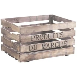 Certifié Conformité RGPD Caisse en bois Produits du marché