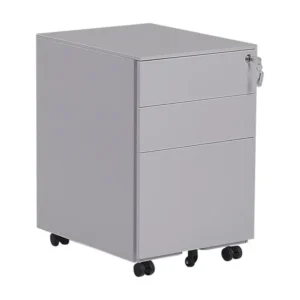 Enveloppes de paie Caisson à roulettes 3 tiroirs en acier gris CAMI