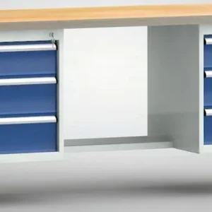 Etabli de base KLW 2000 x 700 x 840 mm avec plateau multiplex en hêtre WS202N-2000M40-E2002 acheter à bas prix