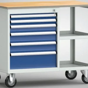 Etabli KLW 1000 x 620 x 830 mm avec plateau multiplex en hêtre WS822N-1000M20-E1901 se fournir à bas prix