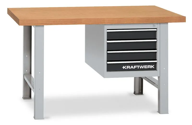 Etabli Kraftwerk 850x1500x700 mm caisson à 4 tiroirs 115150054 acquérir à bas prix
