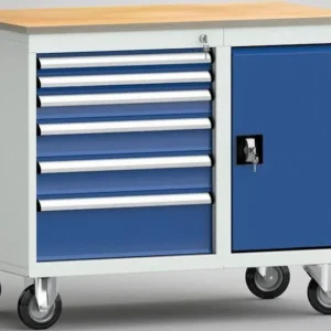 Etabli standard KLW 1000 x 620 x 830 mm avec plateau multiplex en hêtre WS824N-1000M20-E1903 obtenir à bas prix
