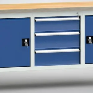 Etabli standard KLW 2000 x 700 x 840 mm avec plateau multiplex en hêtre WS247N-2000M40-E2074 obtenir à bas prix