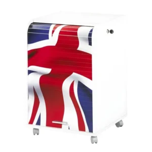 Organisateur de tickets Caisson de Bureau Blanc 2 Tiroirs - Coloris: Drapeau anglais 701