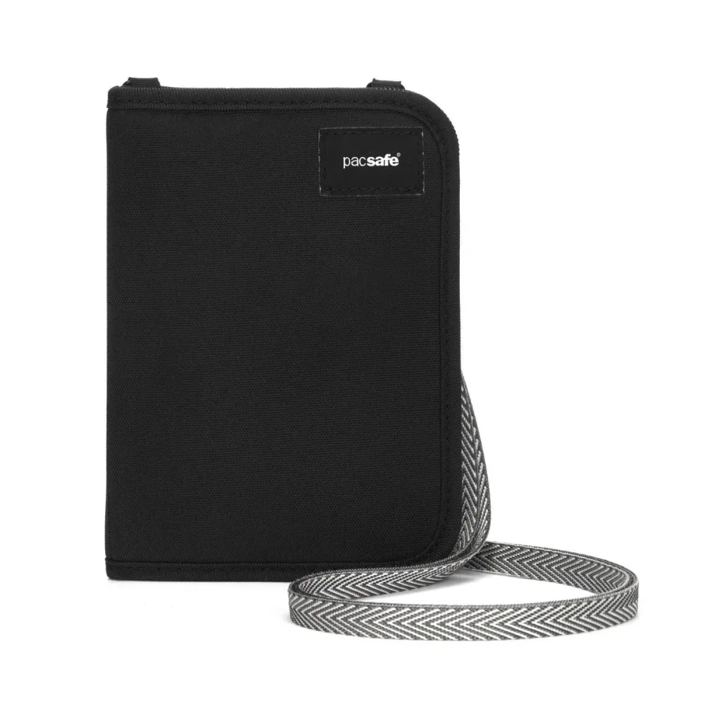Pacsafe V150 Document Sac Organisateur compact Antift RFID Blocking Noir jais