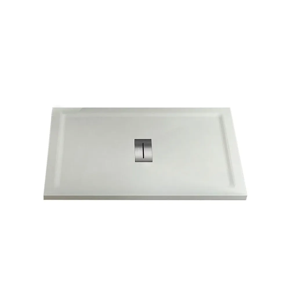 Plateau de douche en acrylique 80X120 cm H4 avec bords carrés Relax Design Puro