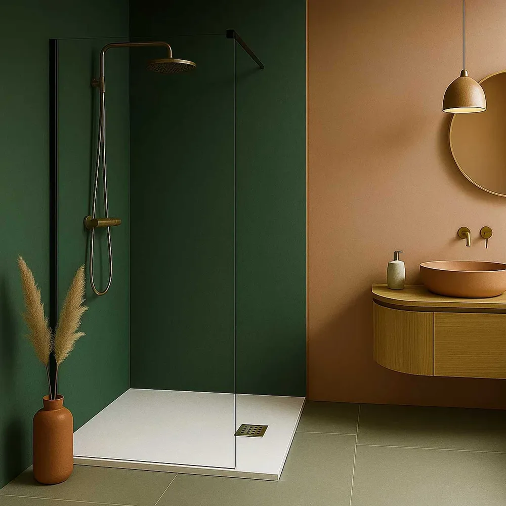 Plateau de douche en minéralmarbre pur modèle Lythos 80x120 cm blanc
