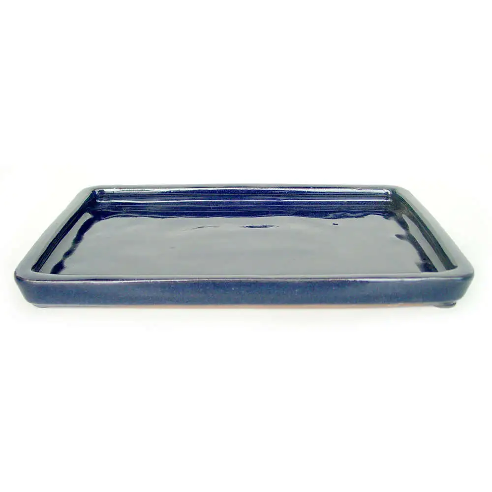 Plateau rectangulaire, en grès L. 14.5 x l. 9.5 cm Mistral Bonsai