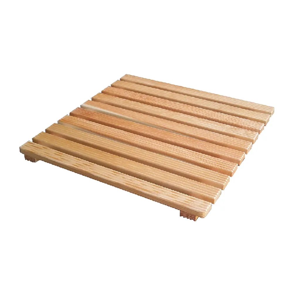 Plateforme de douche en bois massif de mélèze 60x60 cm pour receveurs de douche 80x80 cm