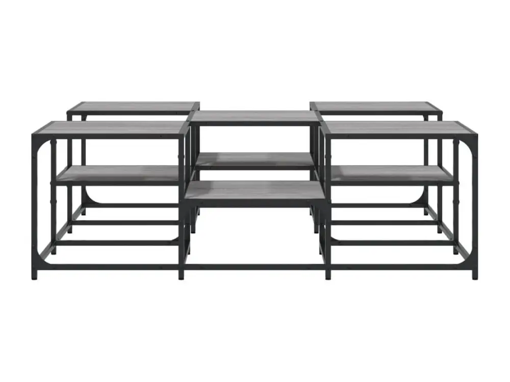 Porte-chèques Table basse sonoma gris 121x121x40 cm bois d'ingénierie