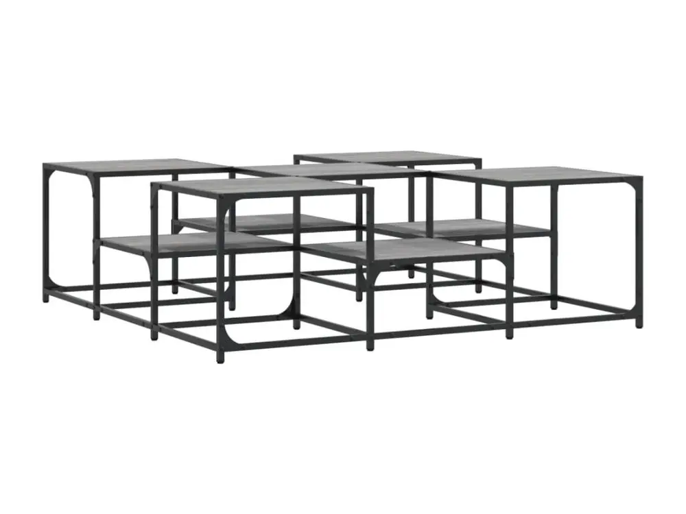 Porte-chèques Table basse sonoma gris 121x121x40 cm bois d'ingénierie