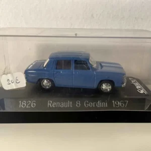 Renault 8 Gordini bleue de 1967 (Solido référence N°1826) AVEC la boite en carton bleue claire