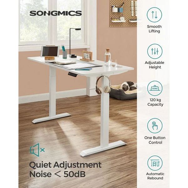 SONGMICS Bureau réglable en hauteur sans plateau avec deux fois moteur LSD019W01 acheter à bas prix