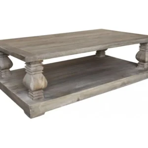 Table basse rectangulaire doublement plateau | Manguier Empereur