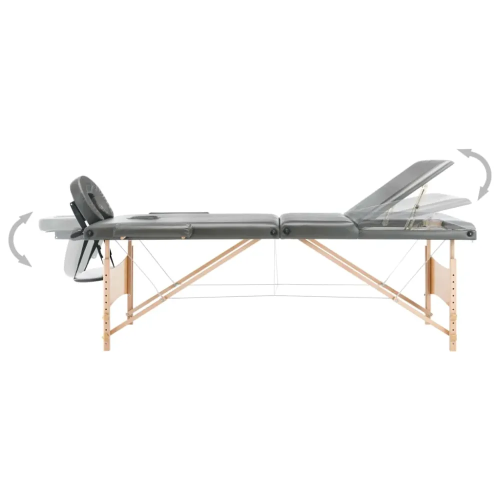 Table de massage avec 3 zones cadre en bois 186 x 68 cm anthracite02_0001801