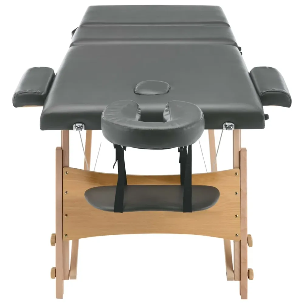 Table de massage avec 3 zones cadre en bois 186 x 68 cm anthracite02_0001801