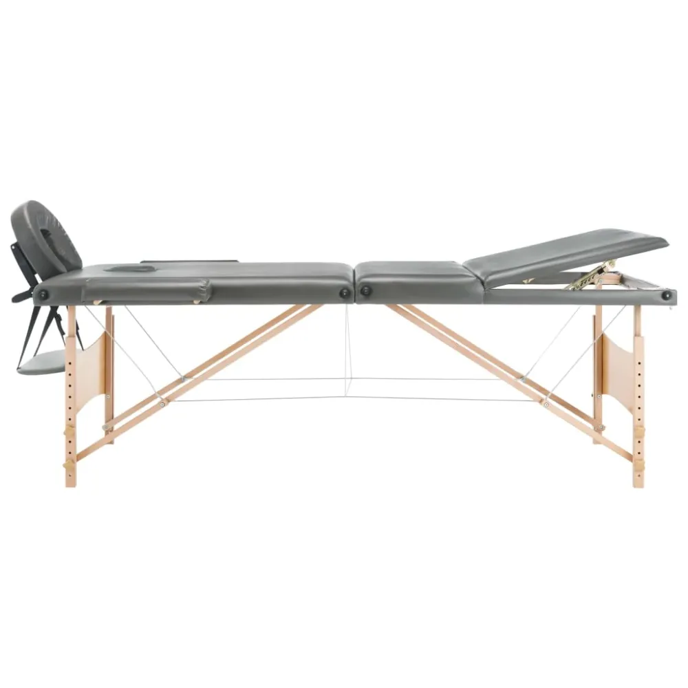 Table de massage avec 3 zones cadre en bois 186 x 68 cm anthracite02_0001801