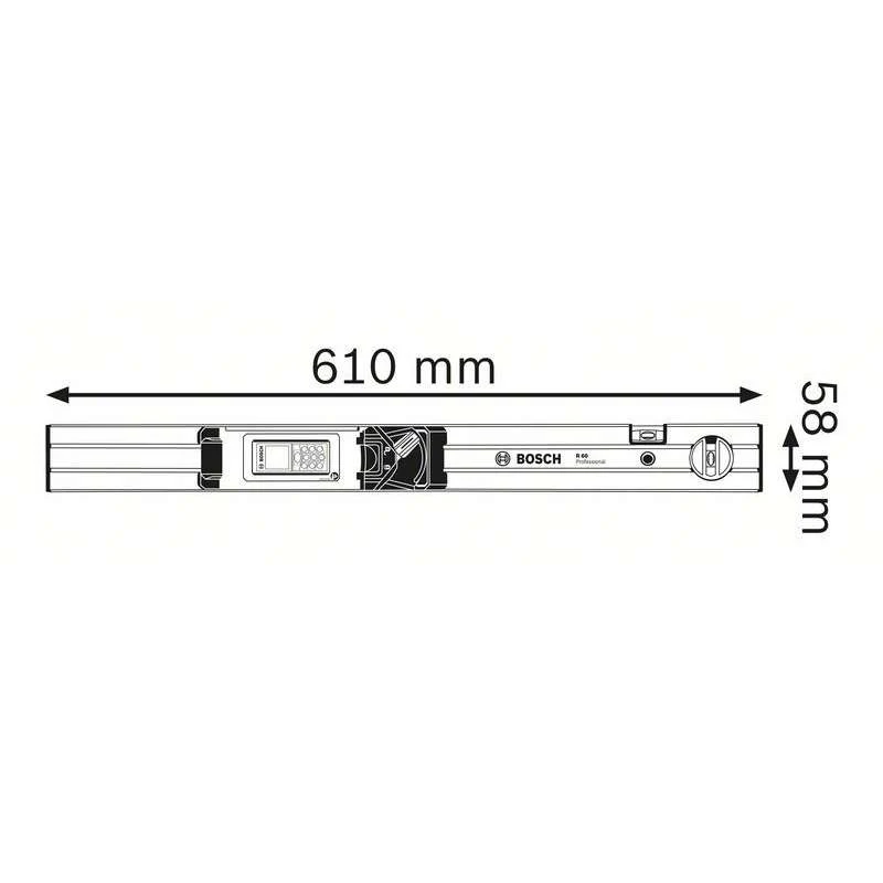 Rail de mesure BOSCH 0601079000 - R 60 Aguerri pour GLM 80