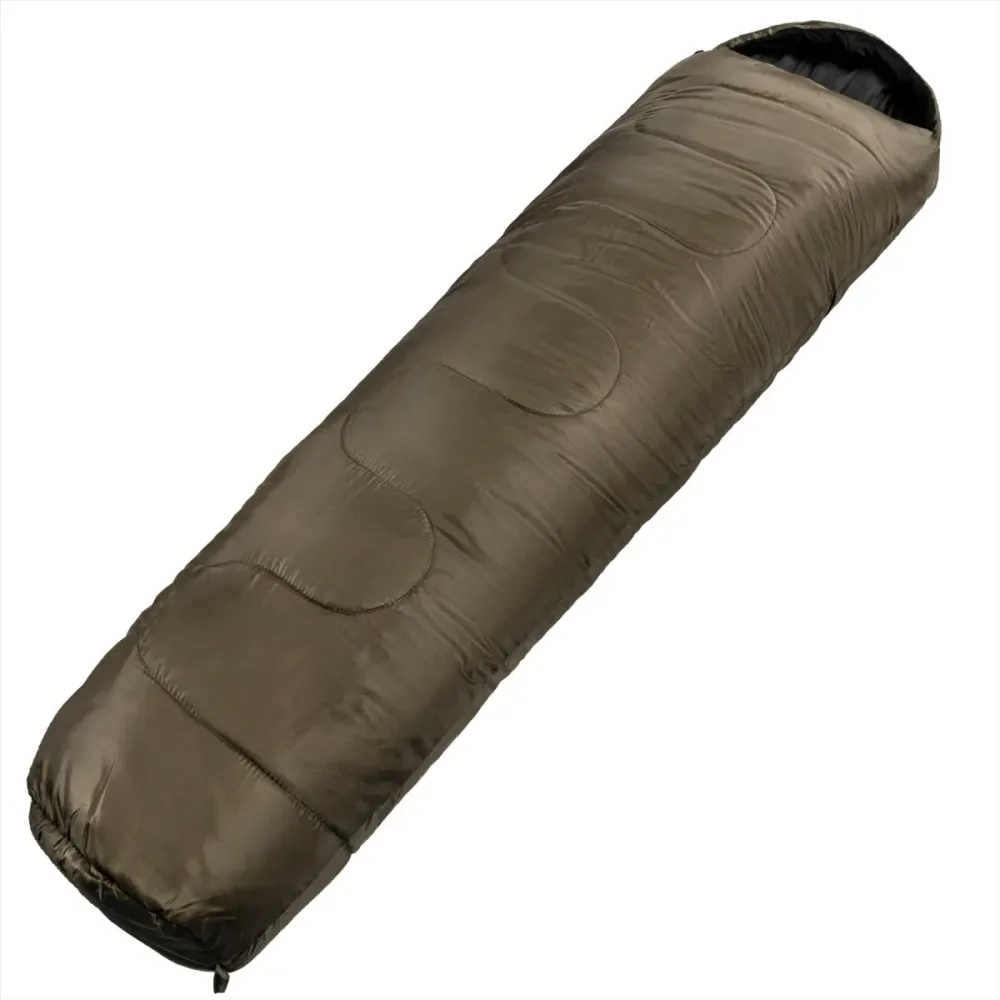 Sac de couchage de type Mil-Tec Mummy 225 cm Sac de transport en fibre creuse 2 couches | Impression | Grand Écran |