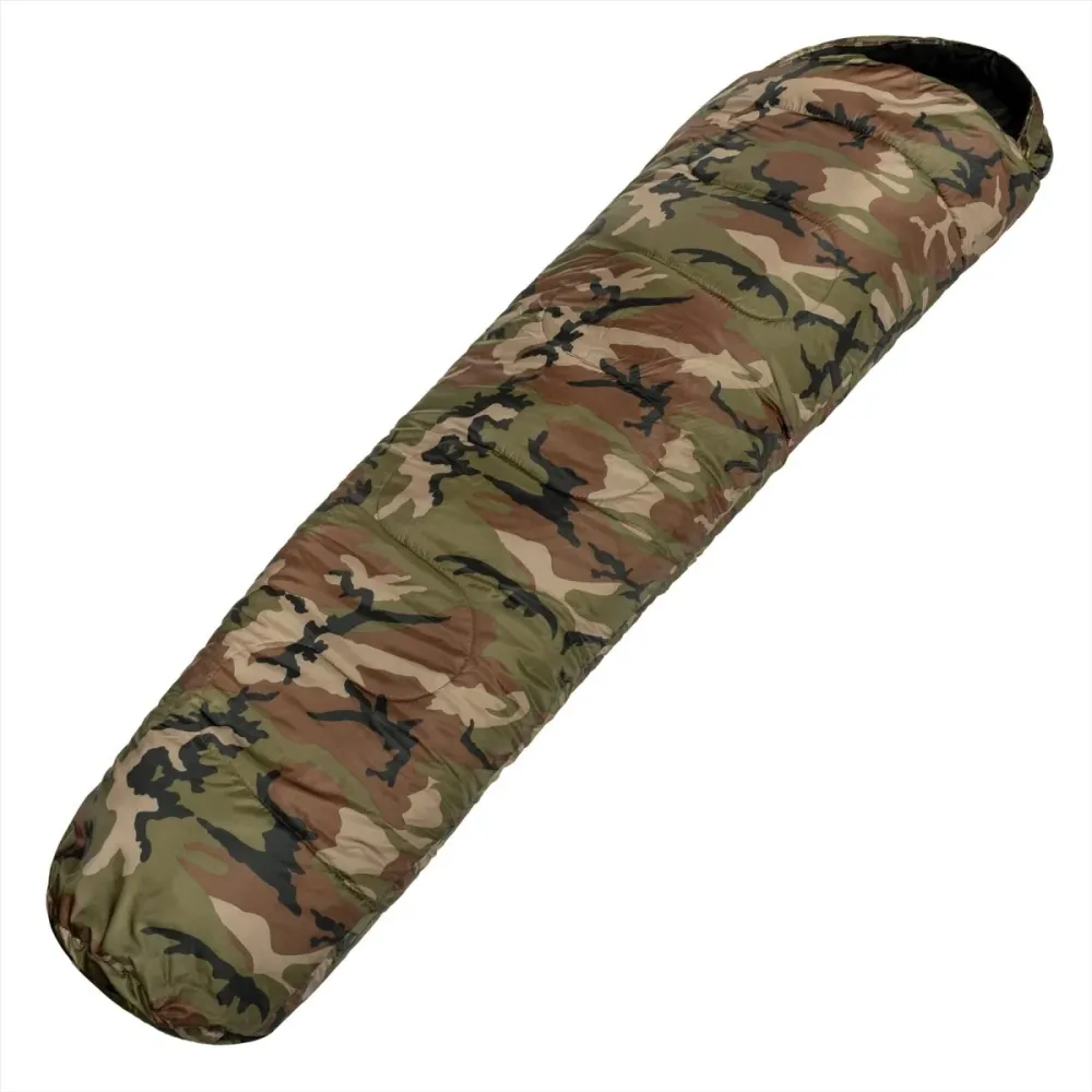 Sac de couchage de type Mil-Tec Mummy 225 cm Sac de transport en fibre creuse 2 couches | Impression | Grand Écran |