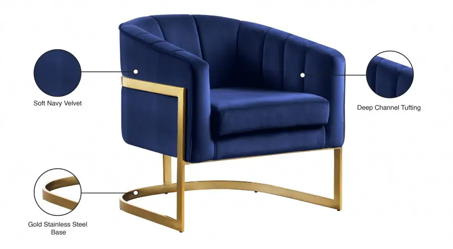 Chaise D'Appoint En Velours Carter en Papier recyclé