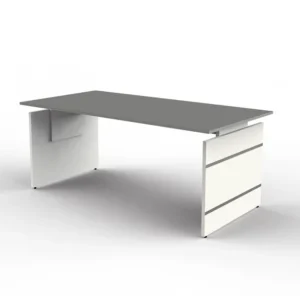 Bureau à joues réglable en hauteur Kerkmann forme 4 L 1800 x P 800 x H 680-760 mm graphite 114404.1 commander à bas prix
