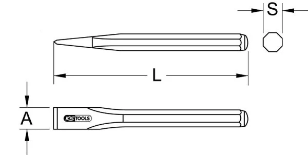 Burin plat KS Tools 400x25mm 450.0026 choisir à bas prix