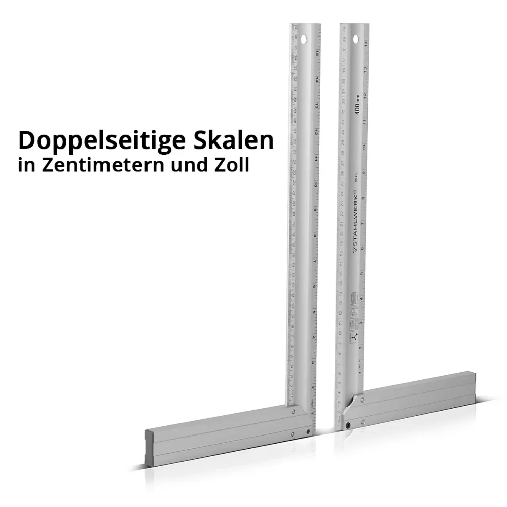 Classeur de comptabilité Angle d'arrêt en aluminium en aluminium Angle de mesure angle de charpentier 400 mm Angle riveté...