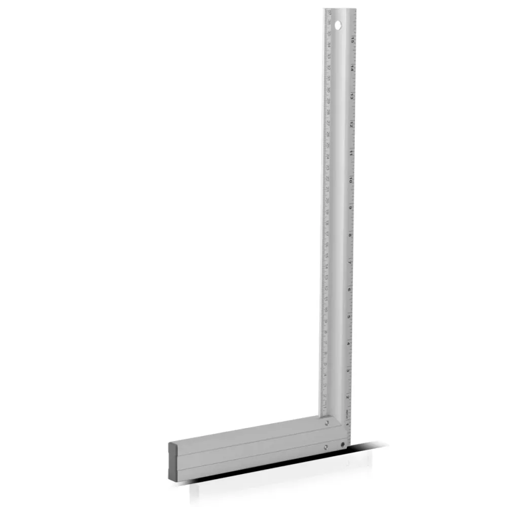Classeur de comptabilité Angle d'arrêt en aluminium en aluminium Angle de mesure angle de charpentier 400 mm Angle riveté...