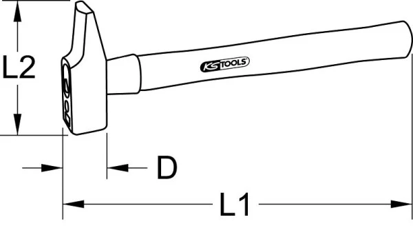 Enveloppes de paie Marteau de serrurier KS Tools manche en frêne forme française 800g 142.1080 commander à bas prix