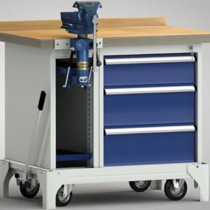Etabli normal mobile KLW - 1000 x 700 x 866 mm L x l x H WS795N-1000M40-E7037 acheter à bas prix