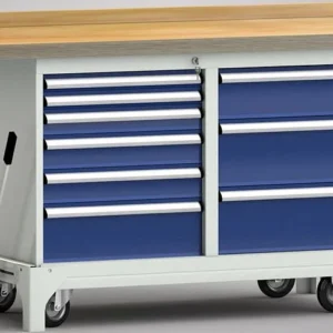 Etabli standard mobile KLW - 1500 x 700 x 866 mm L x l x H WS782N-1500M40-E7026 se fournir à bas prix