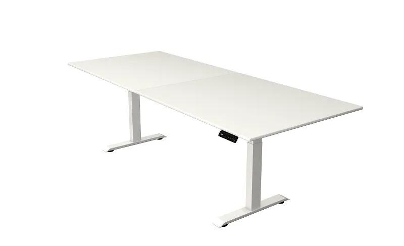 Kerkmann table debout/assise Move 4 moderne 250 x 100 cm cadre blanc plateau blanc 10091210 acheter à bas prix