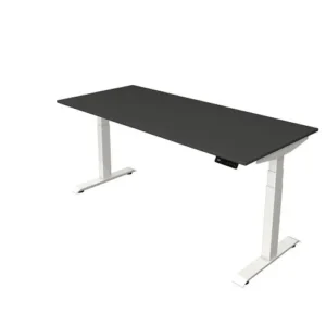 Kerkmann table debout/assise Move 4 nouveau 180 x 80 cm cadre blanc plateau anthracite 10090713 acquérir à bas prix