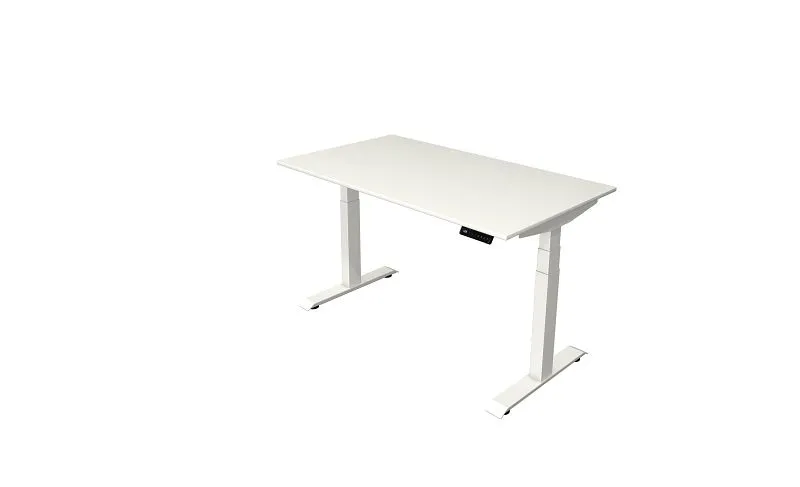 Kerkmann table debout/assise Move 4 récent 140 x 80 cm cadre blanc plateau blanc 10091010 acheter à bas prix